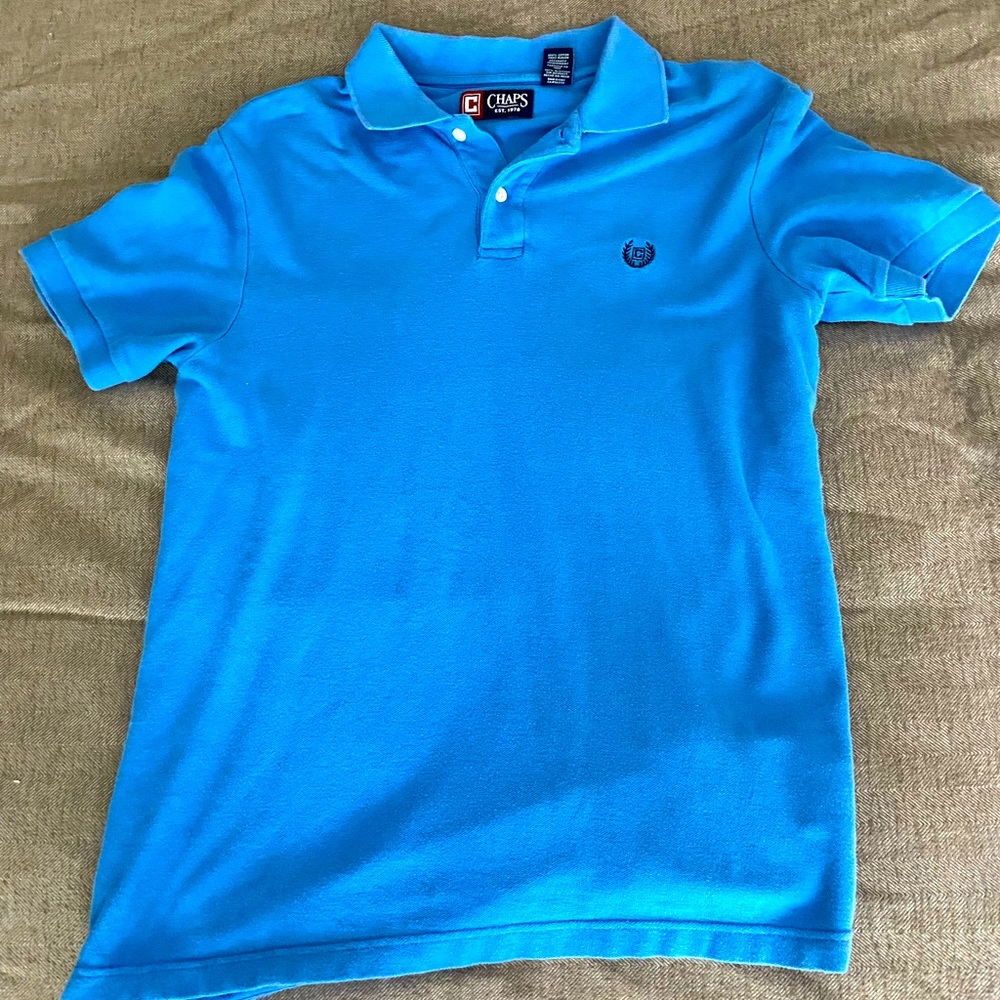 Chaps Blue Collared Tee